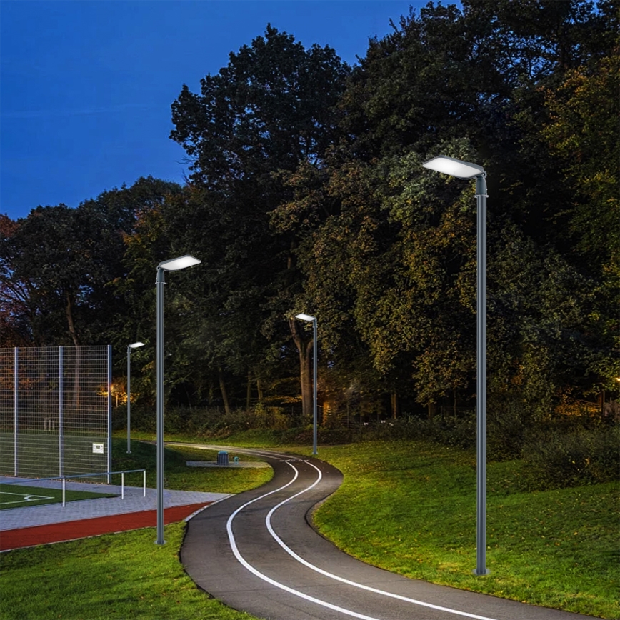 Brilagi - Lampadaire LED de rue extérieur avec mât articulé 4 m URBANLIGHT LED/100W/230V anthracite IP65