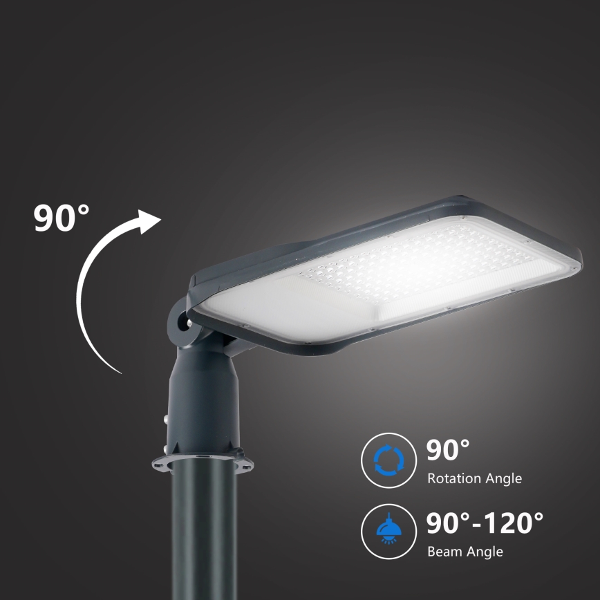 Brilagi - Lampadaire LED de rue extérieur avec mât articulé 4 m URBANLIGHT LED/100W/230V anthracite IP65