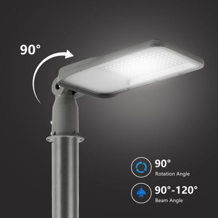 Brilagi - Lampadaire extérieur URBANLIGHT LED/100W/230V avec mât articulé 3 m, gris, IP65