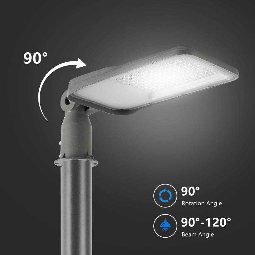 Brilagi - Lampadaire extérieur URBANLIGHT LED/100W/230V avec mât articulé 3 m, gris, IP65