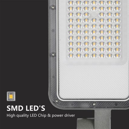Brilagi - Lampadaire extérieur URBANLIGHT LED/100W/230V avec mât articulé 3 m, gris, IP65