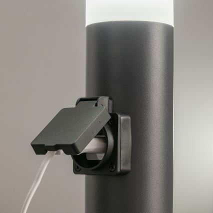 BRILAGI - Lampe d'extérieur LED dimmable avec prise ELIA 1xE27/6W/230V 2700-6500K IP44 Wi-Fi 50 cm anthracite