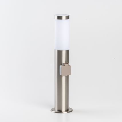 BRILAGI - Lampe d'extérieur LED dimmable avec prise ELIA 1xE27/6W/230V 2700-6500K IP44 Wi-Fi 50 cm chrome mat