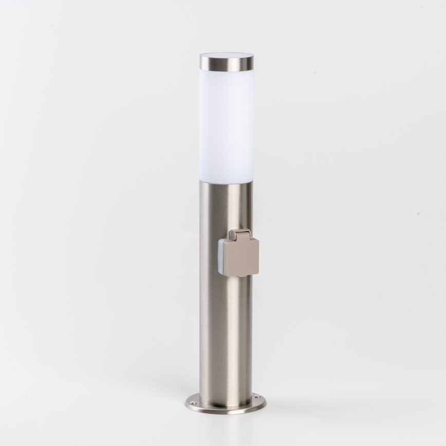 BRILAGI - Lampe d'extérieur LED dimmable avec prise ELIA 1xE27/6W/230V 2700-6500K IP44 Wi-Fi 50 cm chrome mat