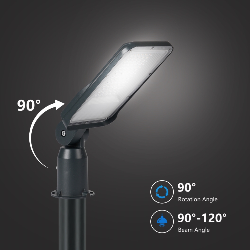 Brilagi - Lampadaire LED d'extérieur pour voirie avec mât articulé de 3 m URBANLIGHT LED/50W/230V anthracite IP65