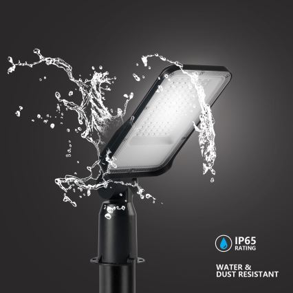 Brilagi - Lampe LED d'extérieur pour voirie avec mât de 3 m et bras articulé URBANLIGHT LED/50W/230V noir IP65