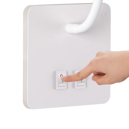 BRILAGI - Lampe murale LED flexible MAYA DOUBLE LED/4W/230V + LED/3W blanche