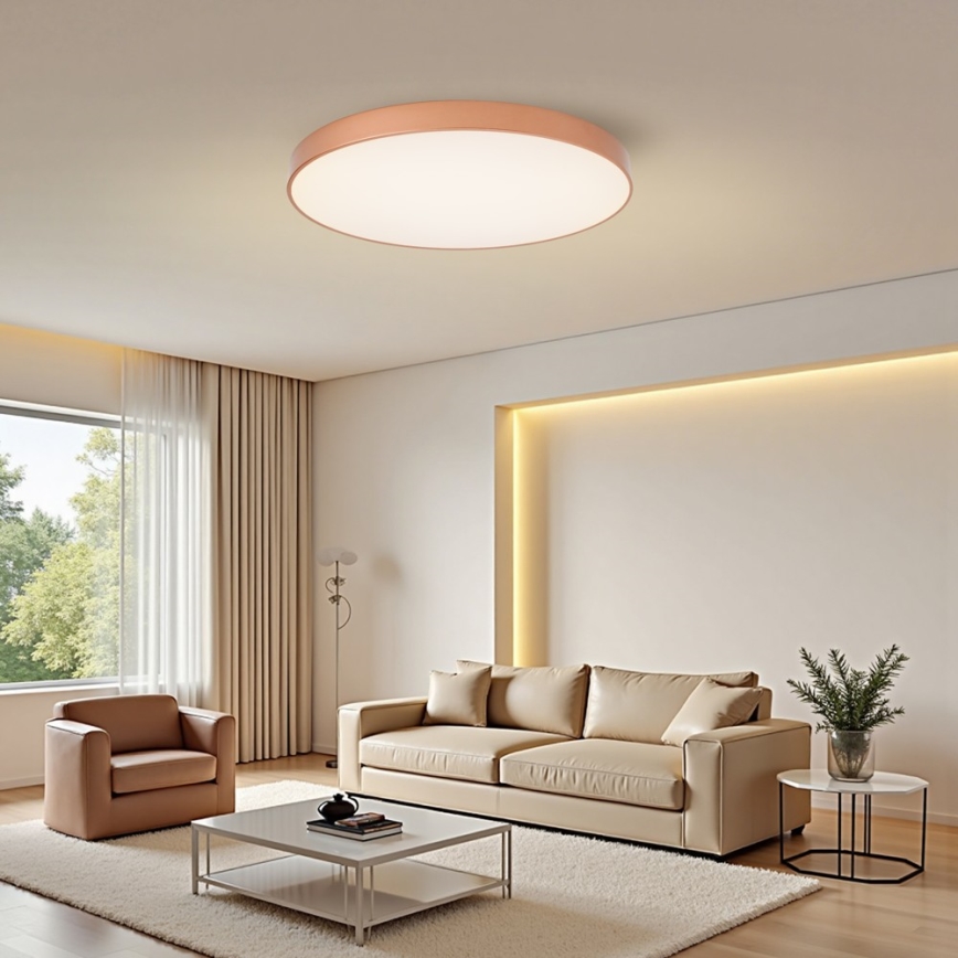 Brilagi - Plafonnier LED dimmable POOL SMART LED/100W/230V 3000-6000K Ø 80 cm Wi-Fi Tuya bronze + télécommande