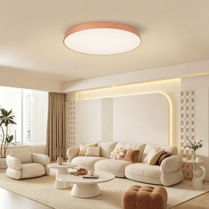 Brilagi - Plafonnier LED dimmable POOL SMART LED/100W/230V 3000-6000K Ø 80 cm Wi-Fi Tuya bronze + télécommande