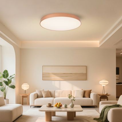 Brilagi - Plafonnier LED dimmable POOL SMART LED/100W/230V 3000-6000K Ø 80 cm Wi-Fi Tuya bronze + télécommande