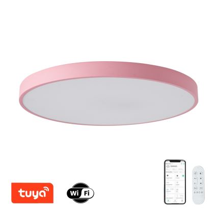 Brilagi - Luminaire LED dimmable POOL SMART LED/100W/230V Ø 80 cm Wi-Fi Tuya + télécommande rose