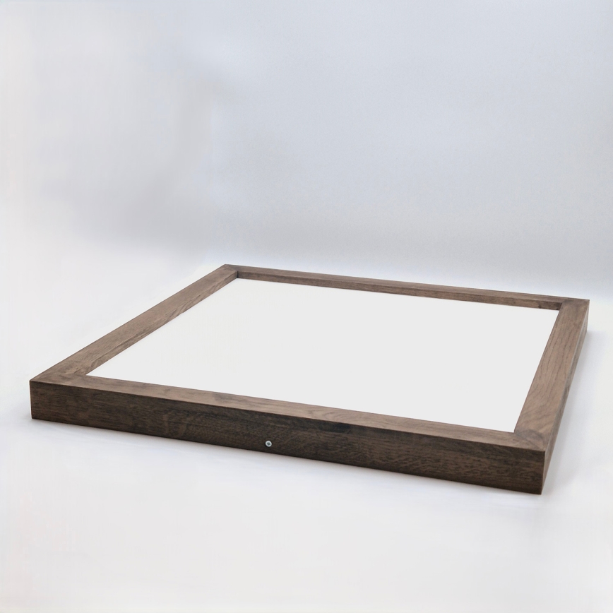 Brilagi - LED Plafonnier de salle de bain WOODY FRAME LED/40W/230V 60x60 cm IP44 noyer