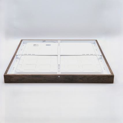 Brilagi - LED Plafonnier de salle de bain WOODY FRAME LED/40W/230V 60x60 cm IP44 noyer