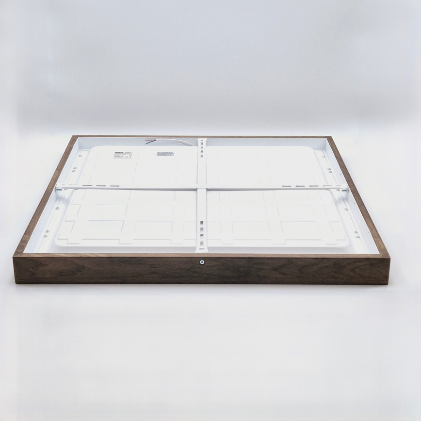 Brilagi - LED Plafonnier de salle de bain WOODY FRAME LED/40W/230V 60x60 cm IP44 noyer