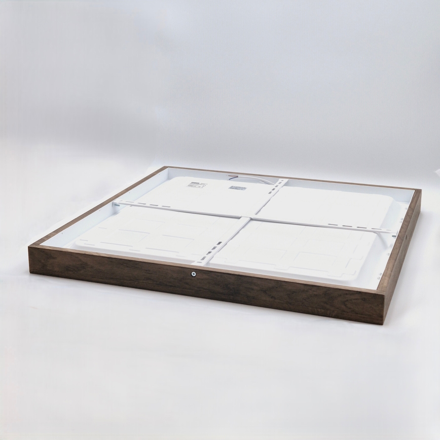 Brilagi - LED Plafonnier de salle de bain WOODY FRAME LED/40W/230V 60x60 cm IP44 noyer