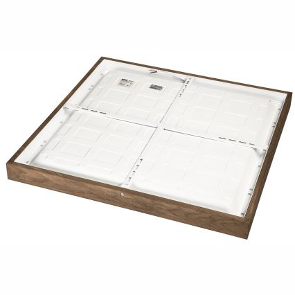 Brilagi - LED Plafonnier de salle de bain WOODY FRAME LED/40W/230V 60x60 cm IP44 noyer