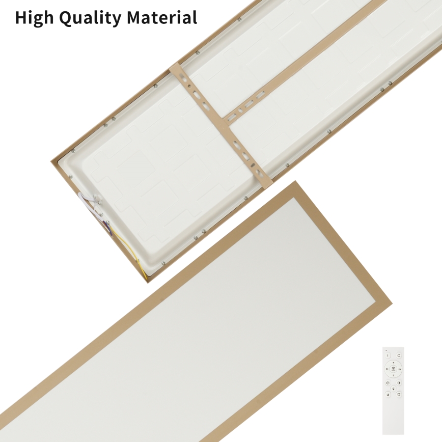Brilagi - Plafonnier LED dimmable pour salle de bains FRAME SMART LED/50W/230V 120x30 cm 3000-6000K IP44 beige + télécommande
