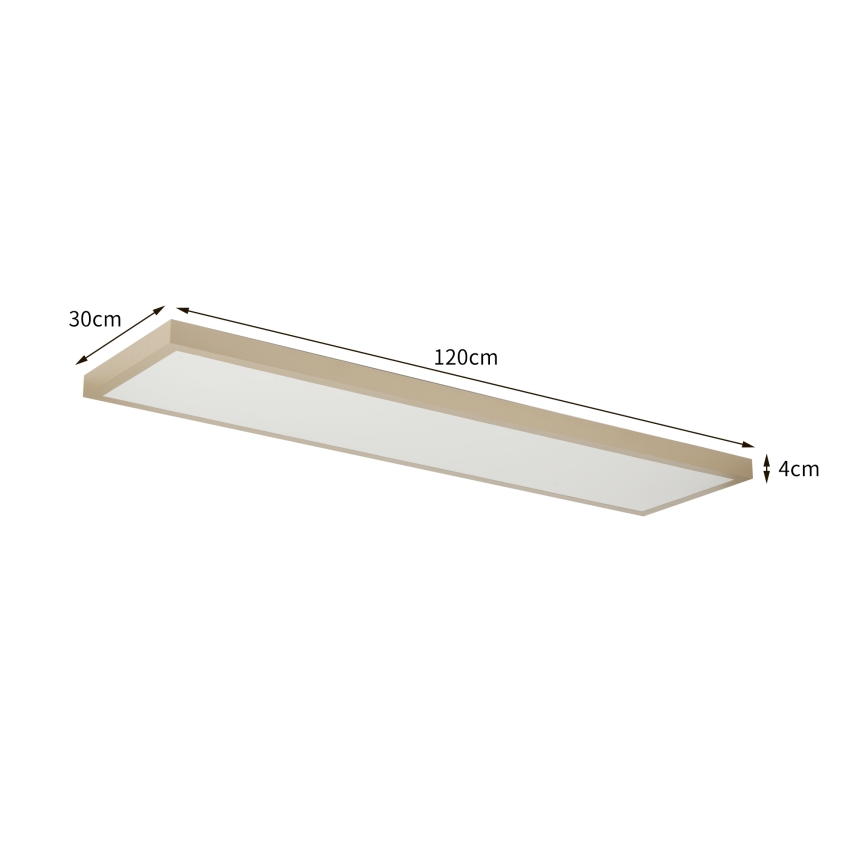 Brilagi - Plafonnier LED dimmable pour salle de bains FRAME SMART LED/50W/230V 120x30 cm 3000-6000K IP44 beige + télécommande