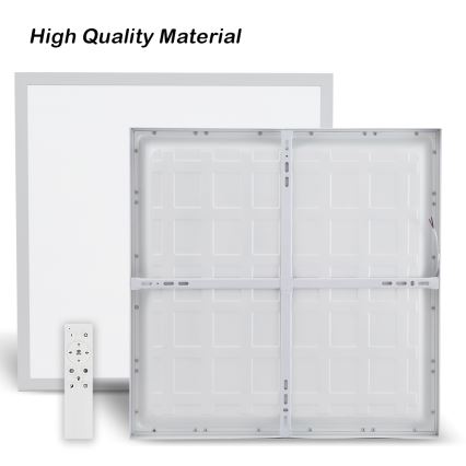 Brilagi - Plafonnier LED dimmable pour salle de bains FRAME SMART LED/50W/230V 60x60 cm 3000-6000K IP44 blanc + télécommande