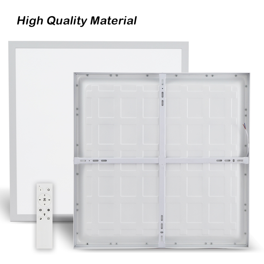 Brilagi - Plafonnier LED dimmable pour salle de bains FRAME SMART LED/50W/230V 60x60 cm 3000-6000K IP44 blanc + télécommande