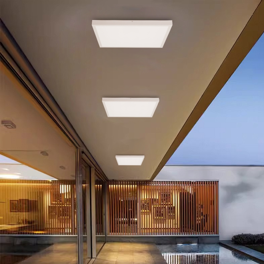 Brilagi - Plafonnier LED dimmable pour salle de bains FRAME SMART LED/50W/230V 60x60 cm 3000-6000K IP44 blanc + télécommande