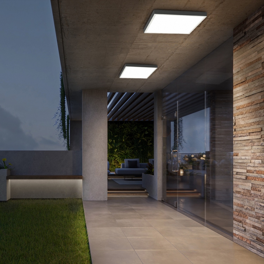 Brilagi - Plafonnier LED dimmable pour salle de bains FRAME SMART LED/50W/230V 60x60 cm 3000-6000K IP44 blanc + télécommande