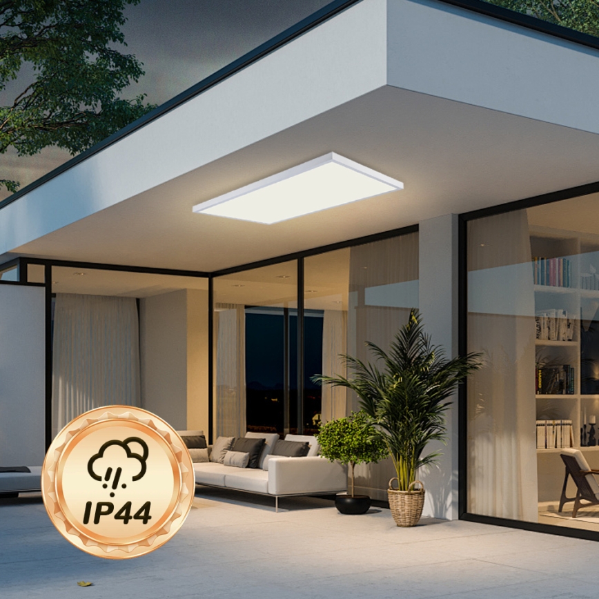 Brilagi - Plafonnier LED dimmable pour salle de bains FRAME SMART LED/96W/230V 120x60 cm 3000-6000K IP44 blanc + télécommande