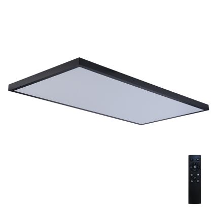 Brilagi - Plafonnier de salle de bains LED dimmable FRAME SMART LED/96W/230V 120x60 cm 3000-6000K IP44 noir + télécommande