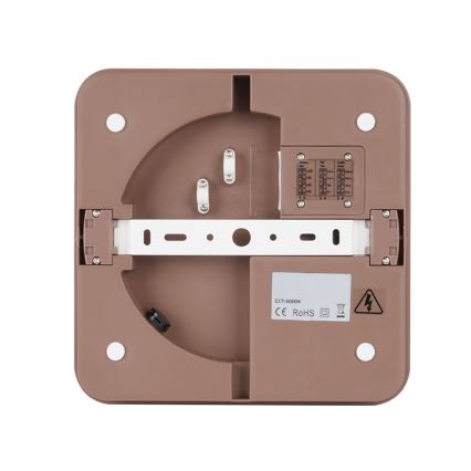 Brilagi - Plafonnier LED d'extérieur avec détecteur BENE LED/24W/230V 26x26 cm marron IP54