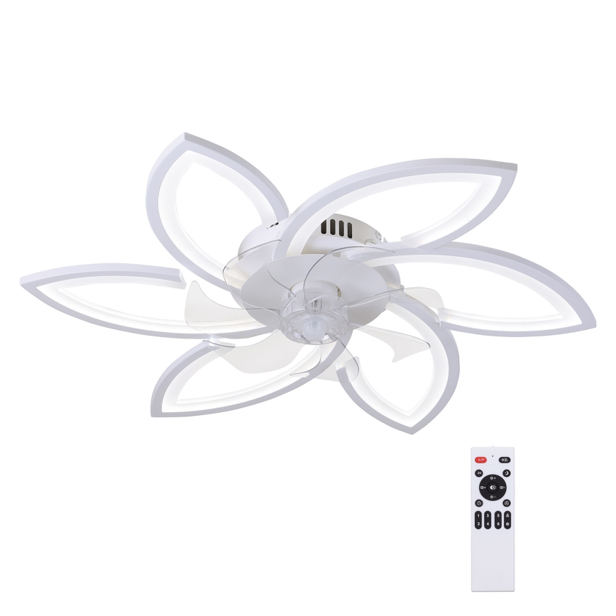 Brilagi - Plafonnier LED dimmable avec ventilateur LED/50W/230V 3000-6500K blanc + télécommande