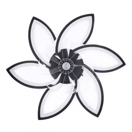 Brilagi - Plafonnier LED dimmable avec ventilateur LED/50W/230V 3000-6500K noir + télécommande