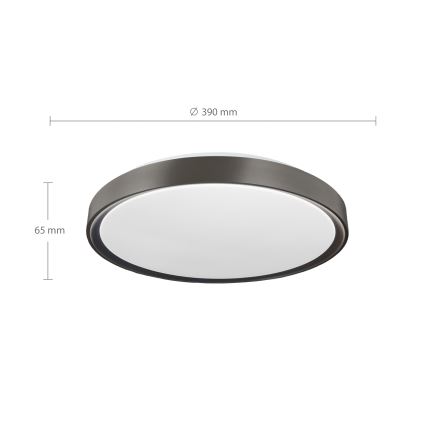 Brilagi - plafonnier LED dimmable FANCIA LED/48W/230V 3000–6500K Ø 39 cm anthracite + télécommande