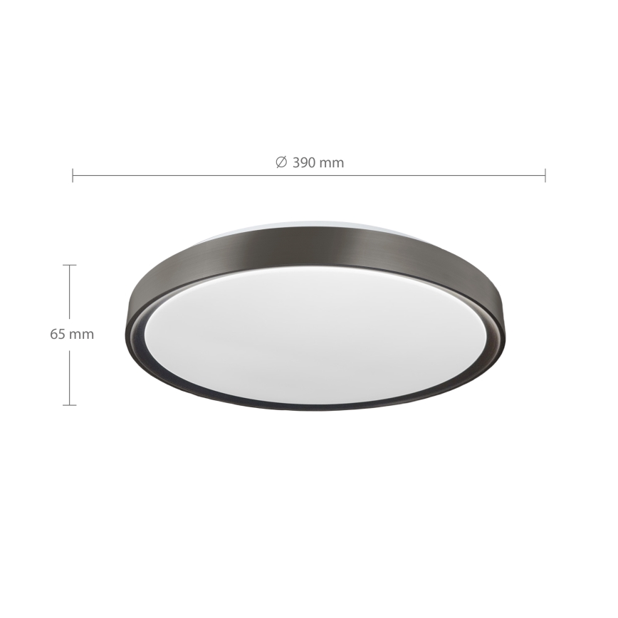 Brilagi - plafonnier LED dimmable FANCIA LED/48W/230V 3000–6500K Ø 39 cm anthracite + télécommande