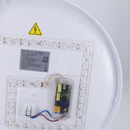 Brilagi - plafonnier LED dimmable FANCIA LED/48W/230V 3000–6500K Ø 39 cm anthracite + télécommande