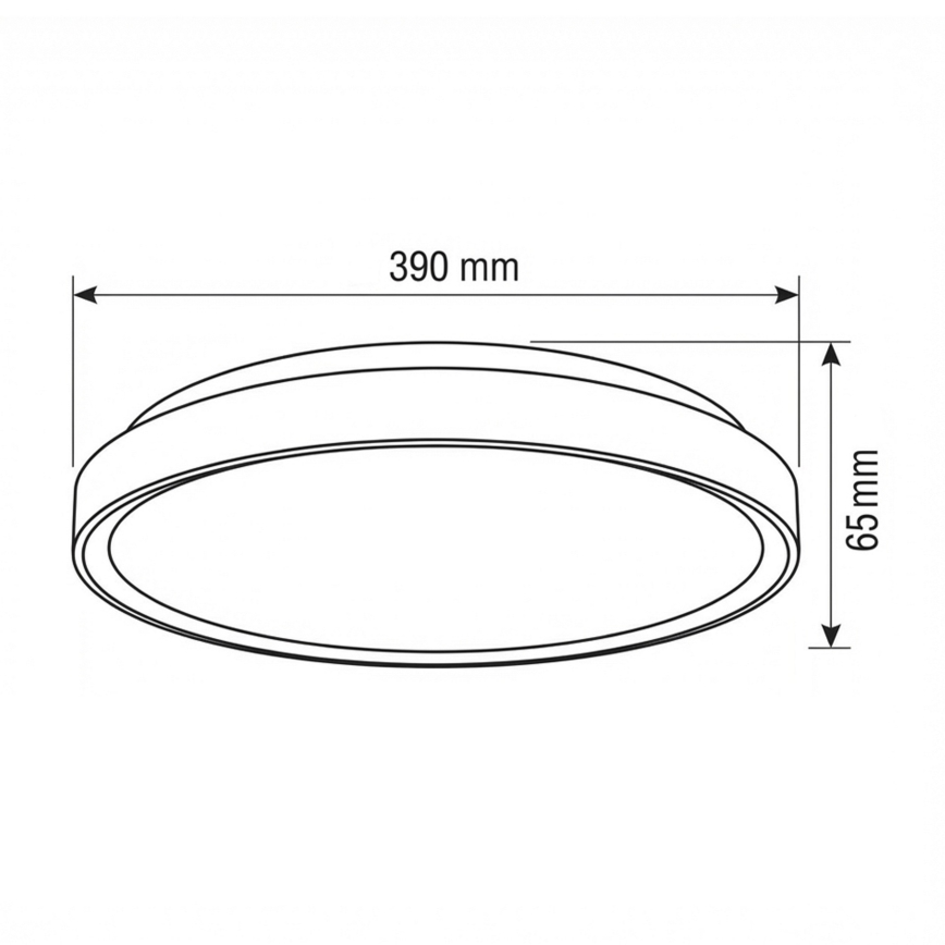 Brilagi - plafonnier LED dimmable FANCIA LED/48W/230V 3000–6500K Ø 39 cm anthracite + télécommande