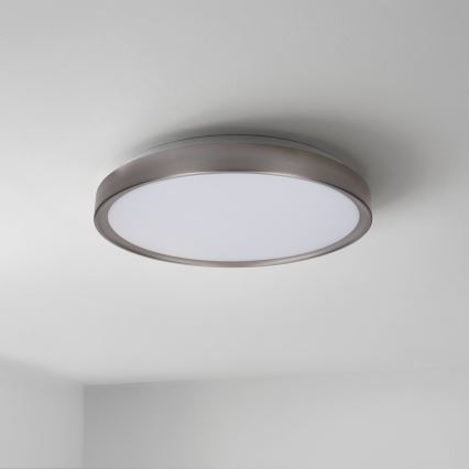Brilagi - Plafonnier LED dimmable FANCIA LED/48W/230V 3000-6500K Ø 39 cm argenté + télécommande