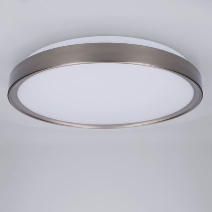 Brilagi - Plafonnier LED dimmable FANCIA LED/48W/230V 3000-6500K Ø 39 cm argenté + télécommande