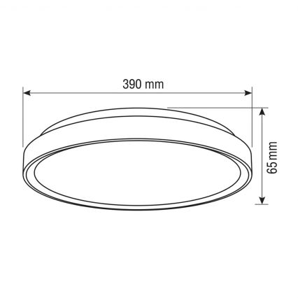 Brilagi - Plafonnier LED dimmable FANCIA LED/48W/230V 3000-6500K Ø 39 cm argenté + télécommande