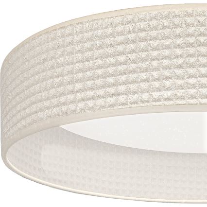 Brilagi - Plafonnier LED dimmable VELVET SMARTIX STARS LED/24W/230V 3000-6000K Ø 45 cm crème Wi-Fi Tuya Beacon + télécommande