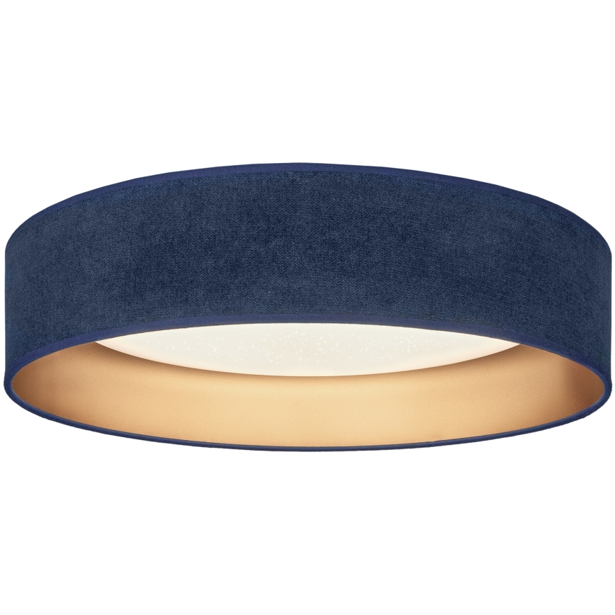 Brilagi - Plafonnier LED dimmable VELVET SMARTIX STARS, 36 W, 230 V, 3000–6000 K, Ø 55 cm, bleu/doré, Wi‑Fi Tuya Beacon + télécommande