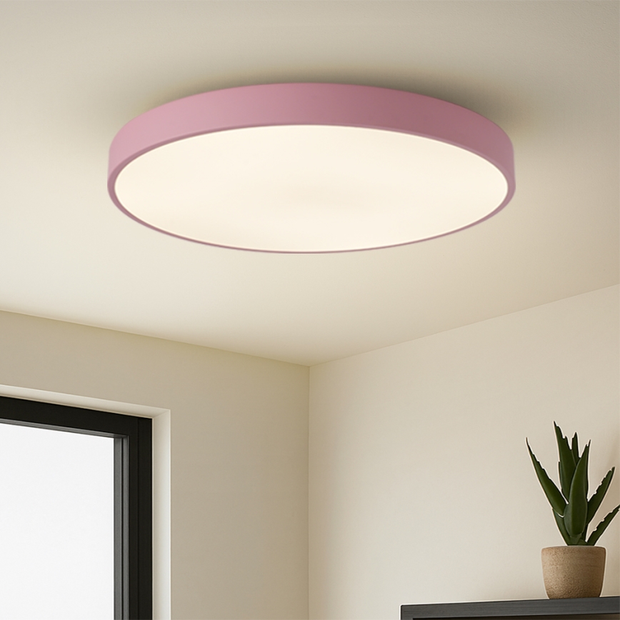 Brilagi - Luminaire LED dimmable POOL SMART LED/100W/230V Ø 80 cm 3000-6000K Wi-Fi Tuya + télécommande rose