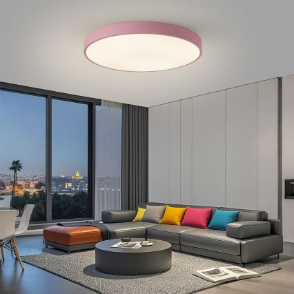 Brilagi - Luminaire LED dimmable POOL SMART LED/100W/230V Ø 80 cm 3000-6000K Wi-Fi Tuya + télécommande rose
