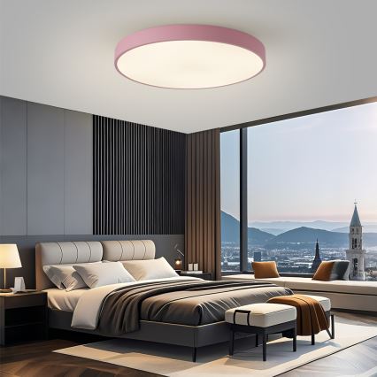 Brilagi - Luminaire LED dimmable POOL SMART LED/100W/230V Ø 80 cm 3000-6000K Wi-Fi Tuya + télécommande rose