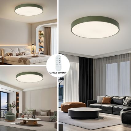 Brilagi - Luminaire LED dimmable POOL SMART LED/100W/230V, Ø 80 cm, Wi-Fi Tuya + télécommande, vert