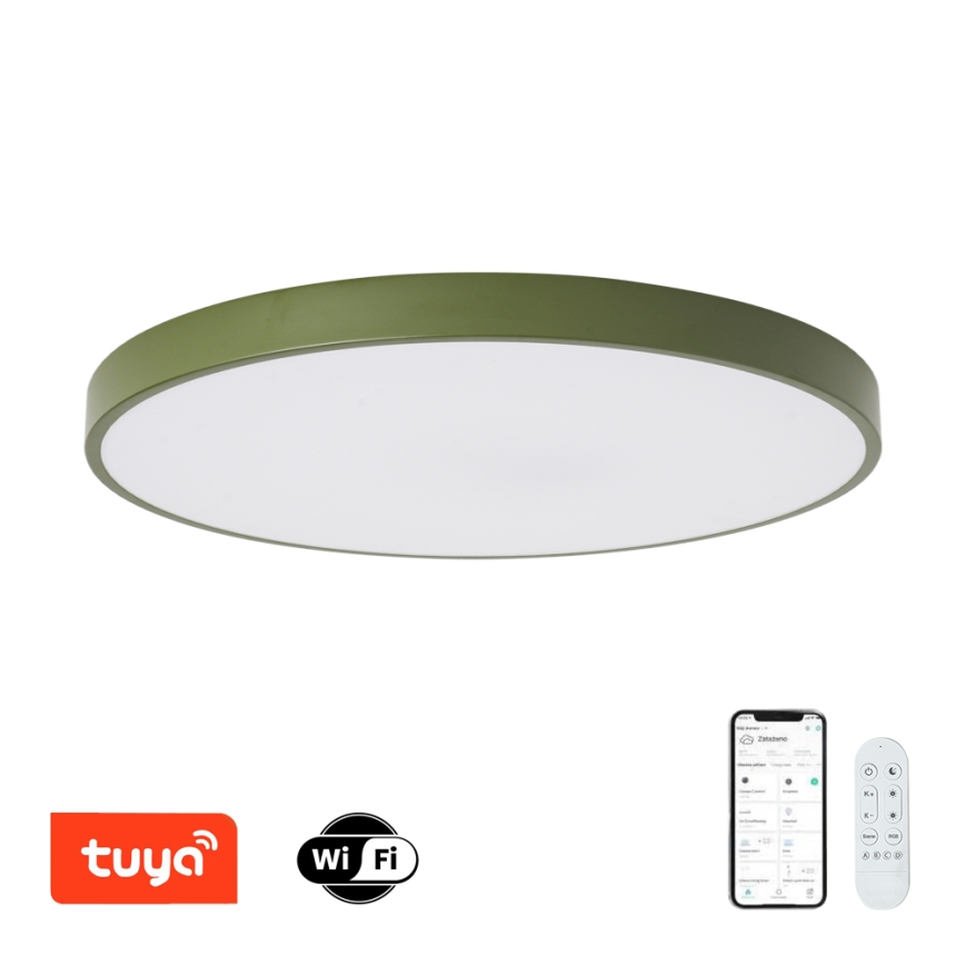 Brilagi - Luminaire LED dimmable POOL SMART LED/100W/230V, Ø 80 cm, Wi-Fi Tuya + télécommande, vert