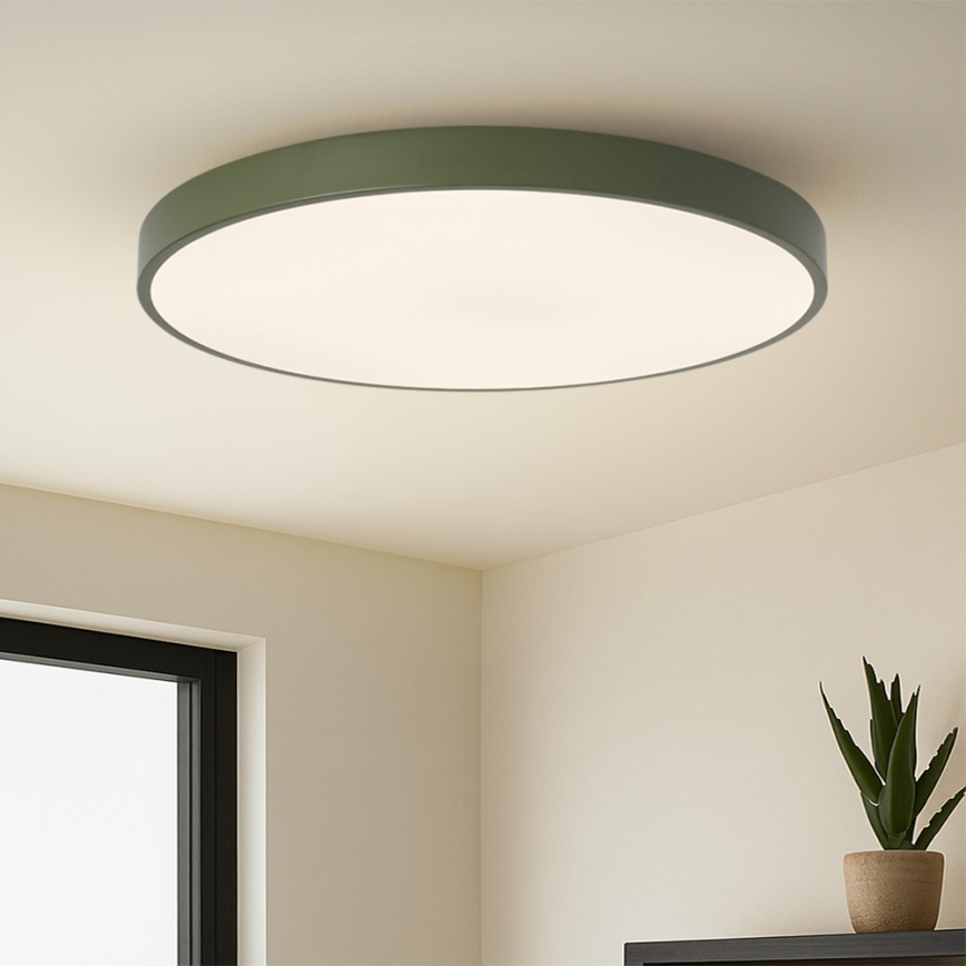 Brilagi - Luminaire LED dimmable POOL SMART LED/128W/230V Ø 100 cm Wi‑Fi Tuya + télécommande vert