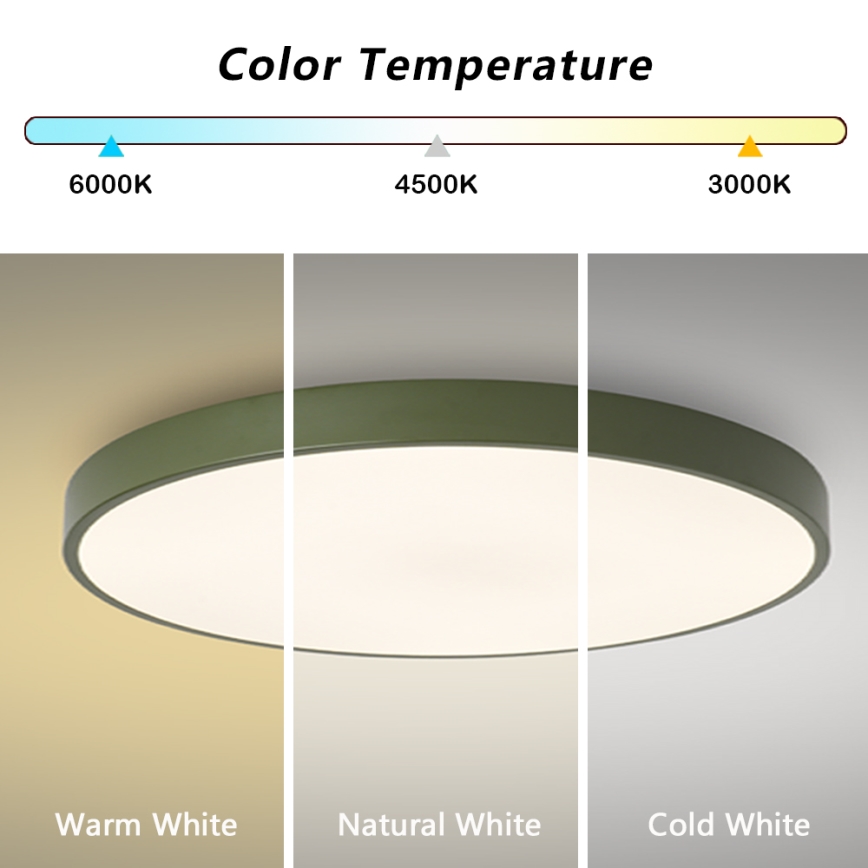 Brilagi - Luminaire LED dimmable POOL SMART LED/128W/230V Ø 100 cm Wi‑Fi Tuya + télécommande vert