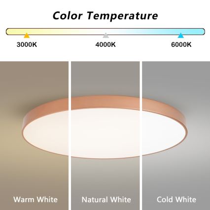 BRILAGI - LED plafonnier dimmable POOL SMART LED/128W/230V 100 cm 3000-6000K Wi-Fi Tuya bronze + télécommande