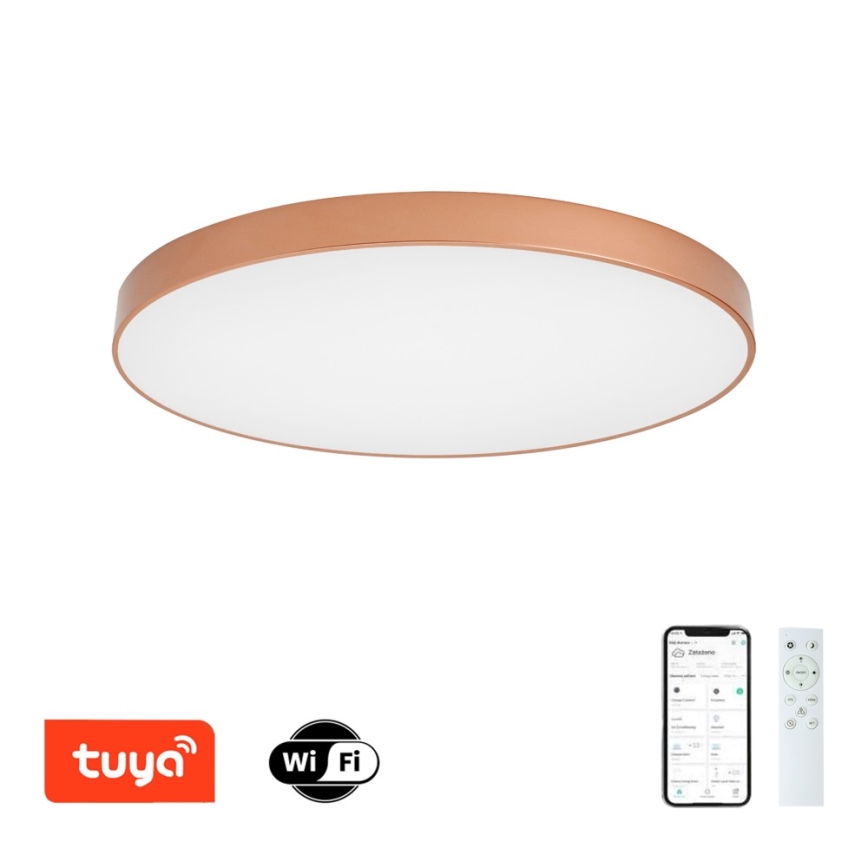 BRILAGI - LED plafonnier dimmable POOL SMART LED/128W/230V 100 cm 3000-6000K Wi-Fi Tuya bronze + télécommande