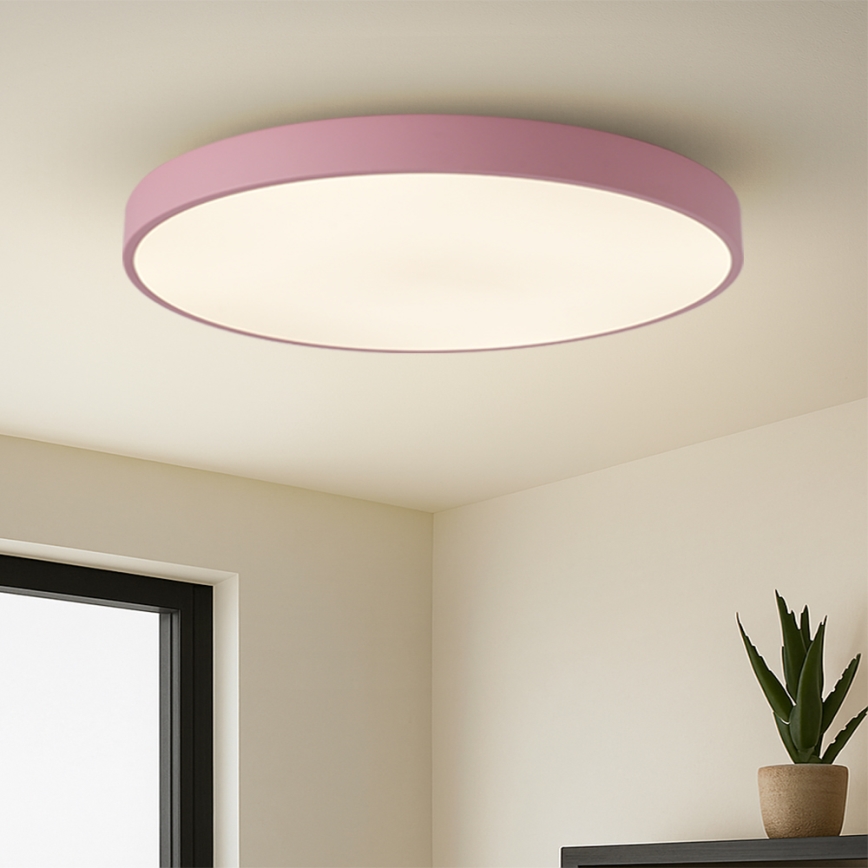 Brilagi - Luminaire LED dimmable POOL SMART LED/128W/230V Ø 100 cm Wi-Fi Tuya + télécommande rose